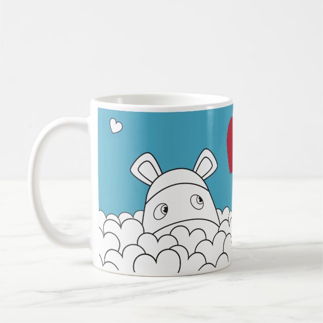 Taza De Café Impossimals® puro - azul de la alondra (Izquierda)