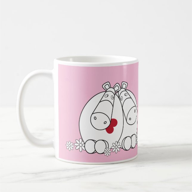Taza De Café Impossimals® puro - rosa del bonito (Izquierda)