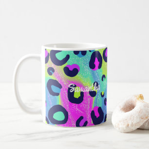 Taza De Café Impresión arcoiris colorida