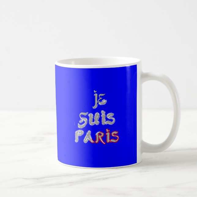 Taza De Café Impresión artística de Je Suis Paris (Derecha)