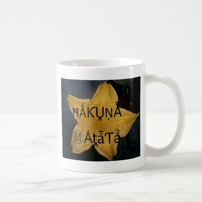 Taza De Café Impresión artística de la estrella dorada Hakuna M (Derecha)