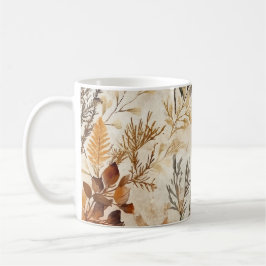 Taza De Café Impresión botánica estética acogedora de otoño
