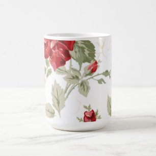 Taza De Café Impresión clásica de rosa rojo