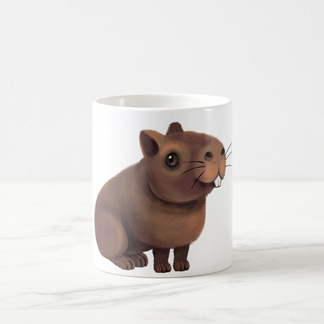 Taza De Café Impresión Cute Capybara. (Centro)