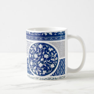 Taza De Café Impresión de adornos florales clásicos