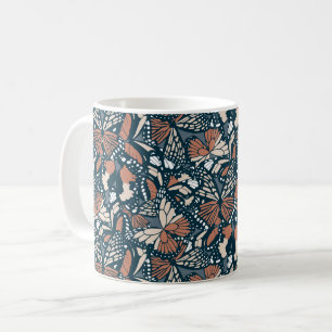 Taza De Café Impresión de animales de mariposa monarca 1