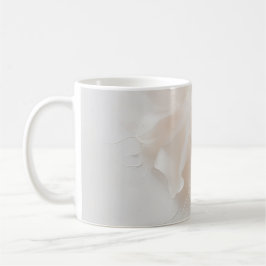 Taza De Café Impresión de arte abstracto floral rosa rubor | Pé