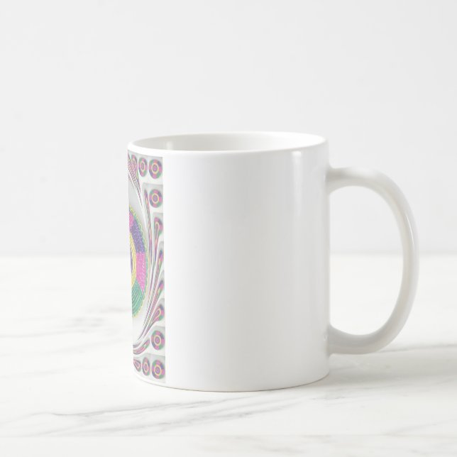 Taza De Café Impresión de arte con remolinos (Derecha)