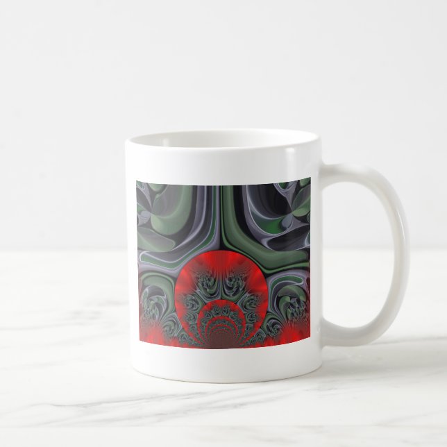 Taza De Café Impresión de arte de Aurora Roja (Derecha)