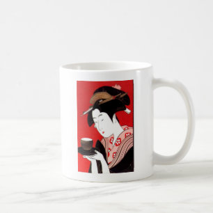 Taza De Café Impresión de arte de ceremonias de té Lady japones