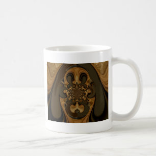 Taza De Café Impresión de arte de Coffee Brown Fluid Kaleidosco