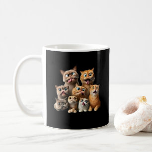 Taza De Café impresión de arte de gatos divertidos