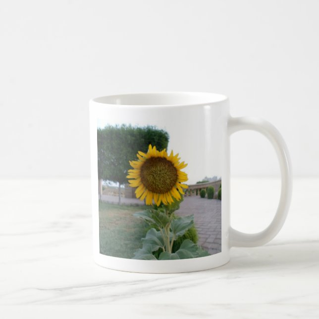 Taza De Café Impresión de arte de girasol (Derecha)