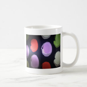 Taza De Café Impresión de arte de lunares con patrón moderno co