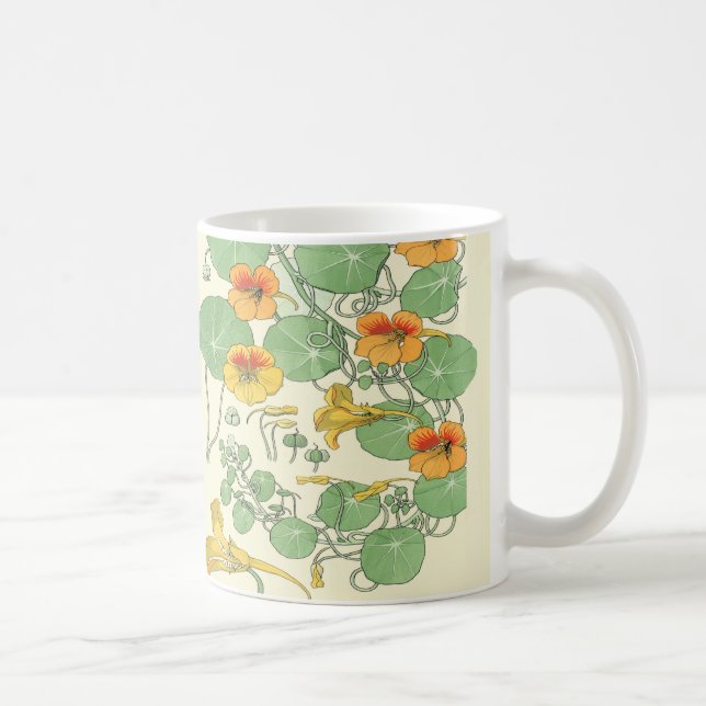 Taza De Café Impresión de arte de Nasturtium (Derecha)