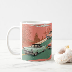 Taza De Café Impresión de arte de pared de coches americanos cl