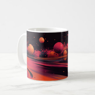 Taza De Café Impresión de Arte de Pared de Formas Geométricas y