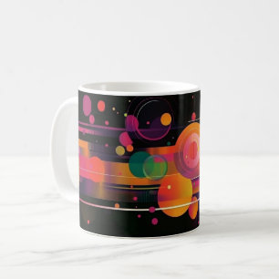 Taza De Café Impresión de Arte de Pared de Formas Geométricas y