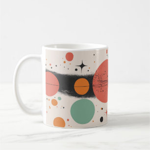 Taza De Café Impresión de Arte de Pared de Formas Geométricas y