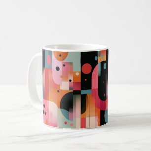 Taza De Café Impresión de Arte de Pared de Formas Geométricas y