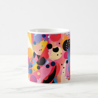 Taza De Café Impresión de Arte de Pared de Formas Geométricas y