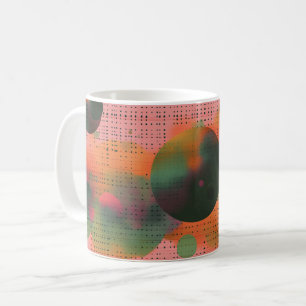 Taza De Café Impresión de Arte de Pared de Formas Geométricas y