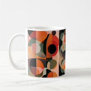 Taza De Café Impresión de Arte de Pared de Formas Geométricas y