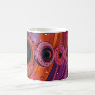 Taza De Café Impresión de Arte de Pared de Formas Geométricas y