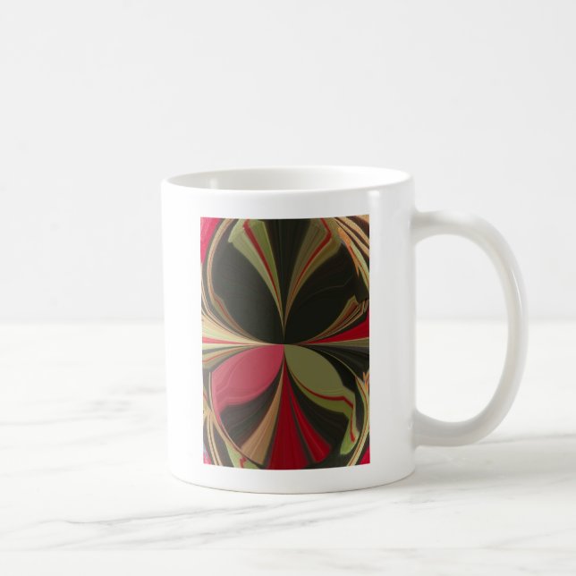 Taza De Café Impresión de arte Edgy Earth Kaleidoscope (Derecha)