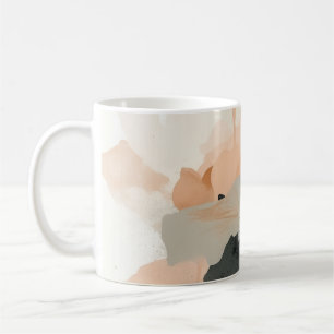 Taza De Café Impresión de Arte Floral de Amapola Abstracta   Mi