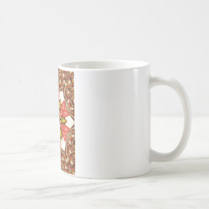 Taza De Café Impresión de arte floral Doodle