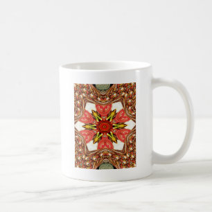 Taza De Café Impresión de arte floral Doodle