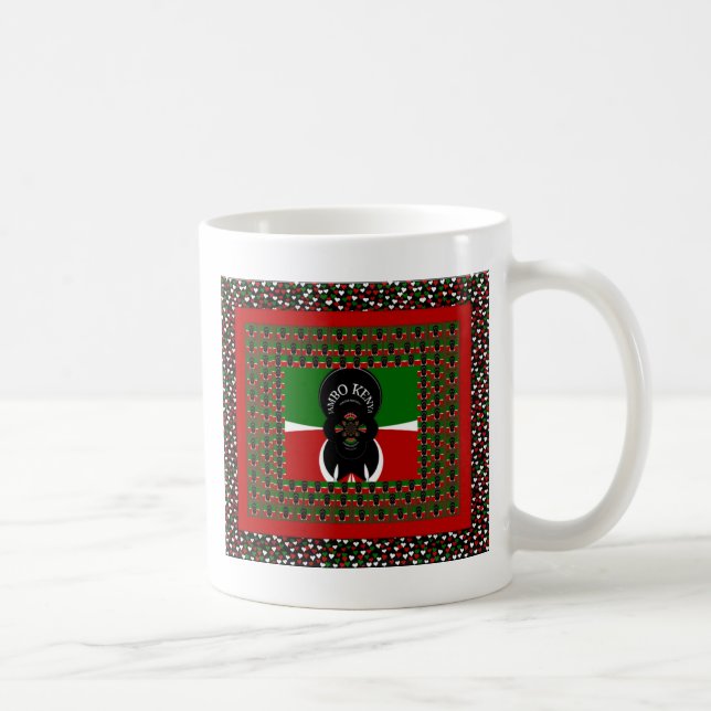 Taza De Café Impresión de arte Jambo Kenya (Derecha)