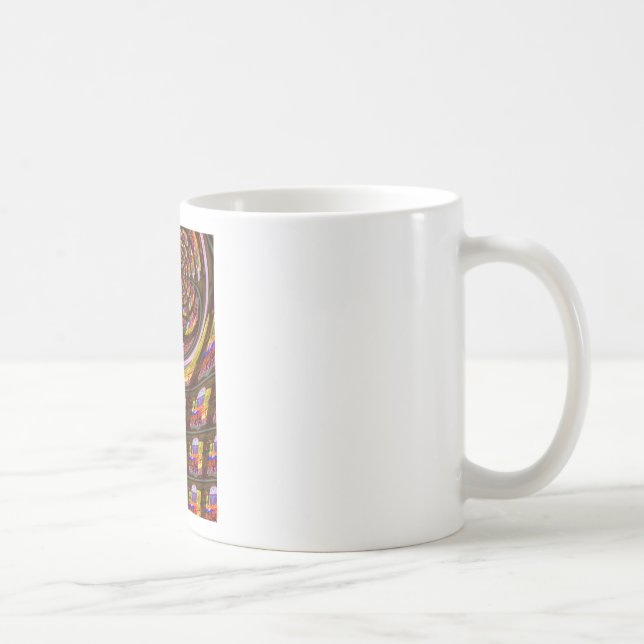 Taza De Café Impresión de arte psicodélica de Pascua Kaleidosco (Derecha)