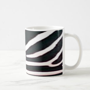 Taza De Café Impresión de bandas blancas y negras de cebra
