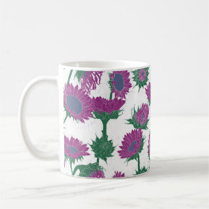 Taza De Café Impresión de bloques de madera rosa de girasol