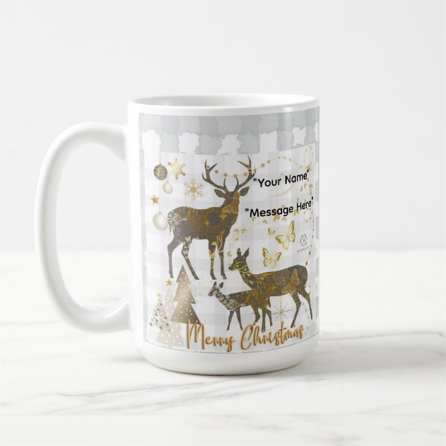 Taza De Café Impresión de boganhues de navidades (Izquierda)