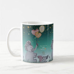 Taza De Café Impresión de boganhus "Eleze Elephant & Polka Hen"