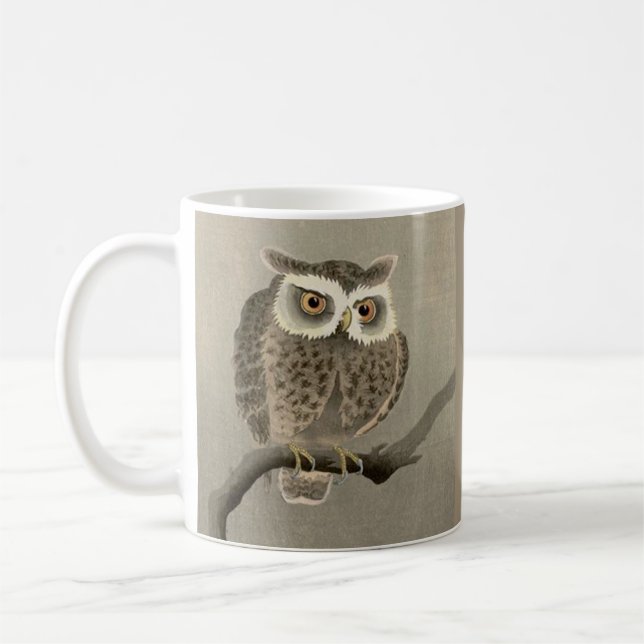 Taza De Café impresión de búho de larga duración (Izquierda)