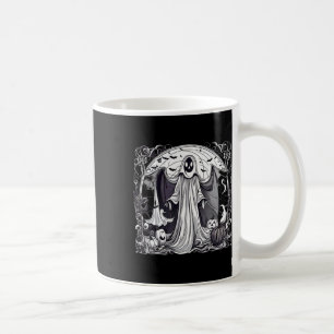 Taza De Café Impresión de cementerio fantasma de Halloween