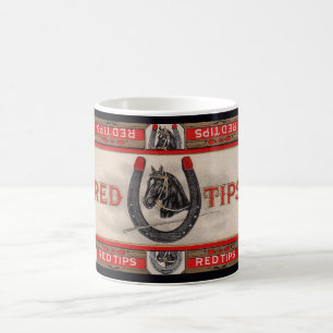 Taza De Café Impresión de etiqueta de cigarros de Tiempos Rojos
