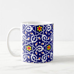 Taza De Café impresión de flores y nudos