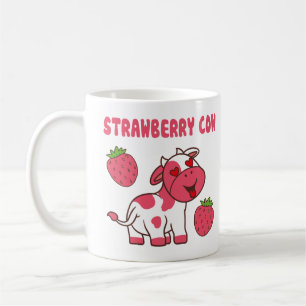 Taza De Café Impresión de fresa de fresa