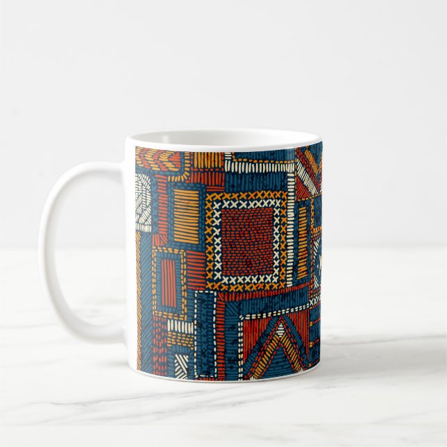 Taza De Café Impresión de imagen con barniz de estilo de mosaic (Izquierda)