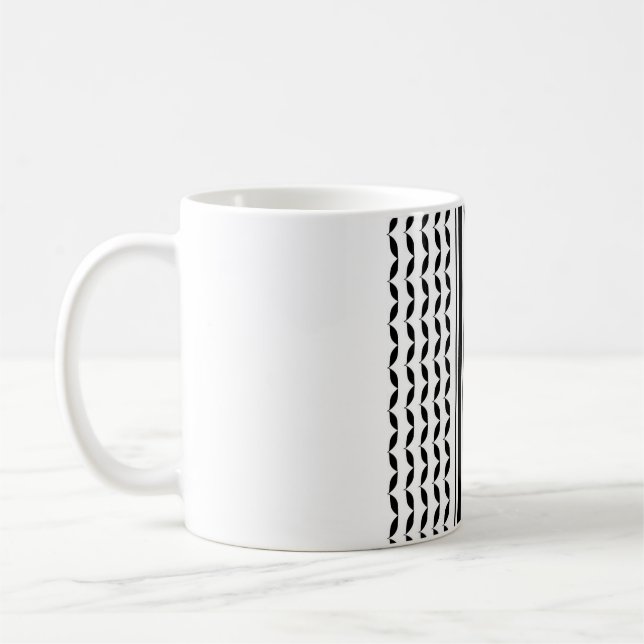 Taza De Café Impresión de Keffiyeh (Izquierda)