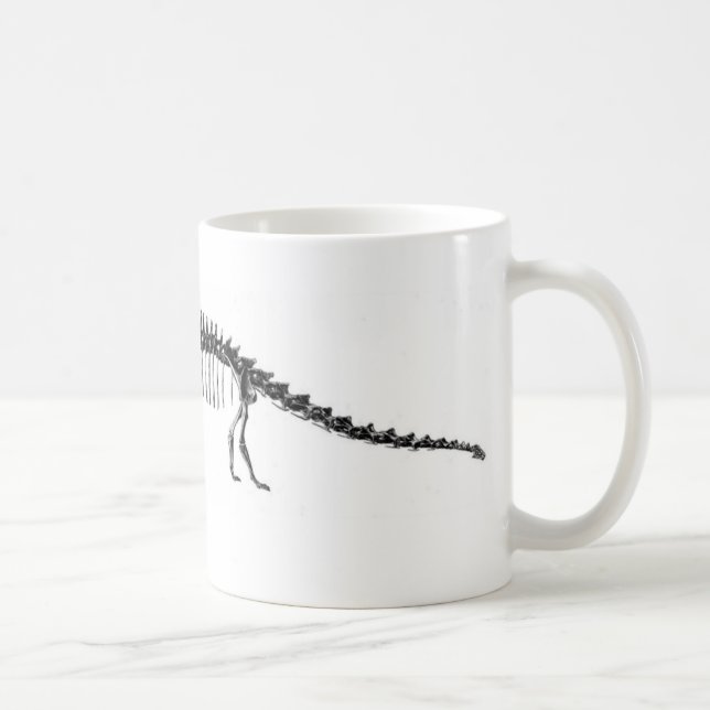 Taza De Café Impresión de la antigüedad del dinosaurio del (Derecha)