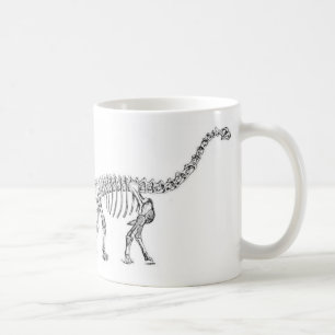 Taza De Café Impresión de la antigüedad del dinosaurio del