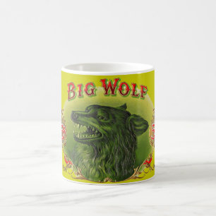 Taza De Café Impresión de la etiqueta de cigarro Big Wolf