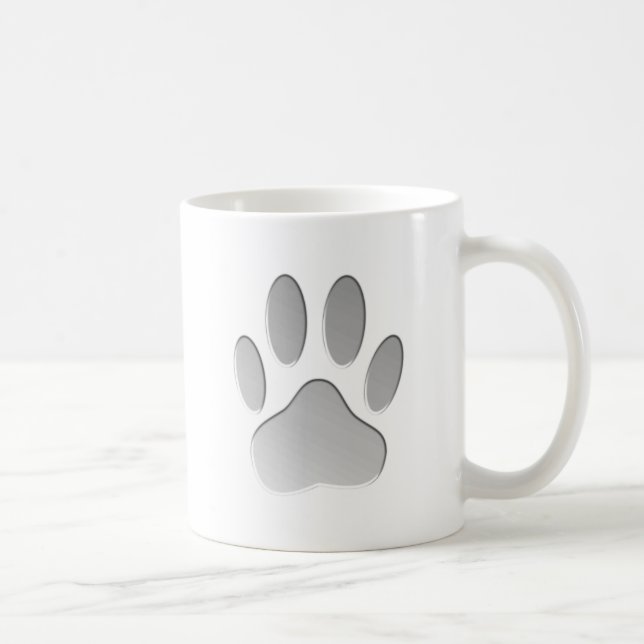 Taza De Café Impresión de la hoja de papel de perro de aspecto  (Derecha)