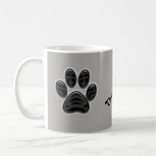 Taza De Café Impresión de la pasarela del shimmer negro gracias